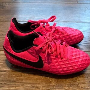 Nike Kids Pink and Black cleats
